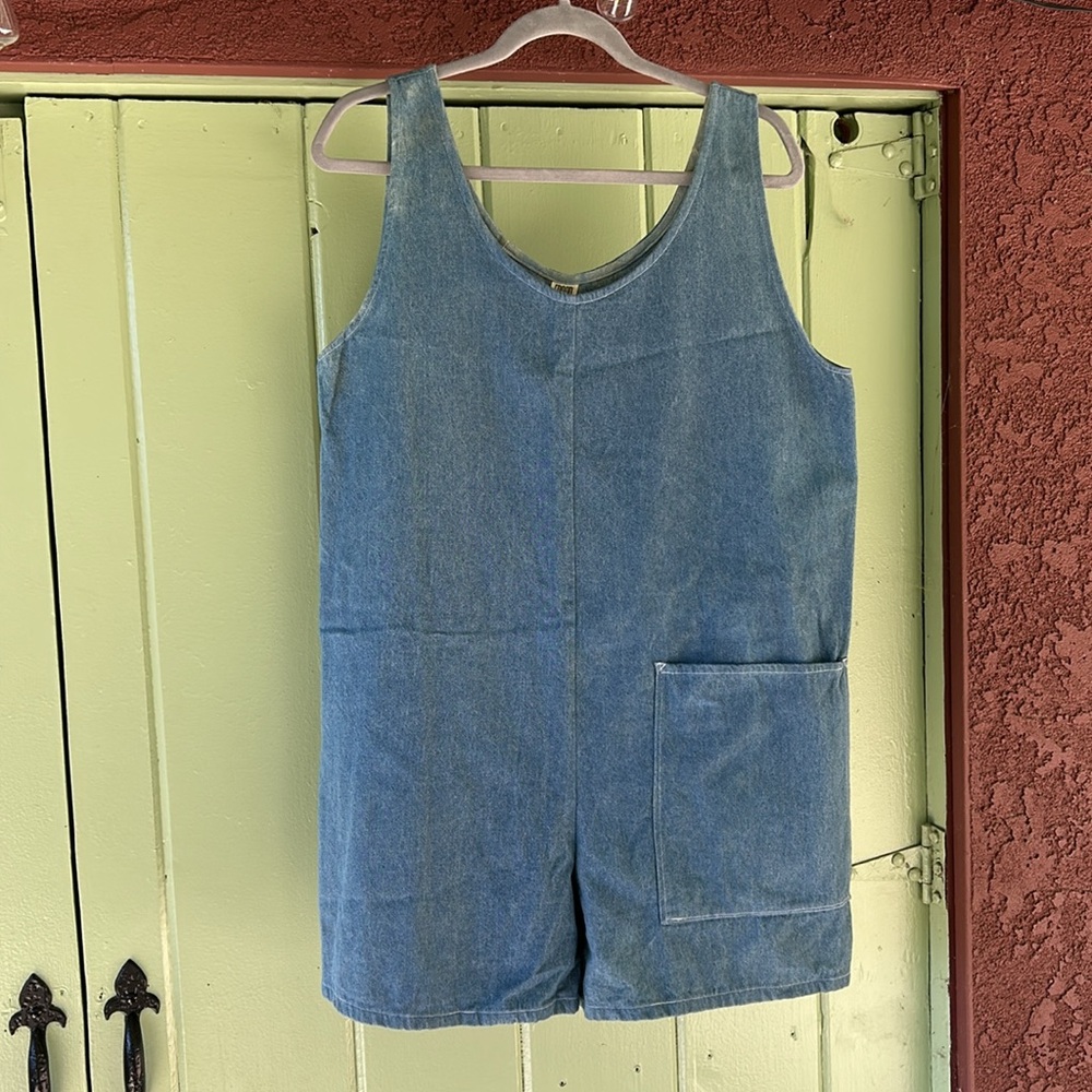 Hand Sewn Denim Romper